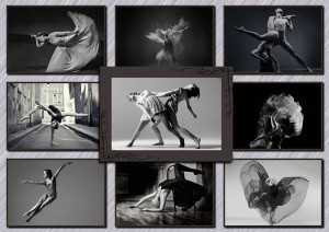 collage with photos of dancers