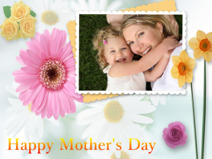 Mother's Day card with text