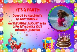 birthday invitation for a child